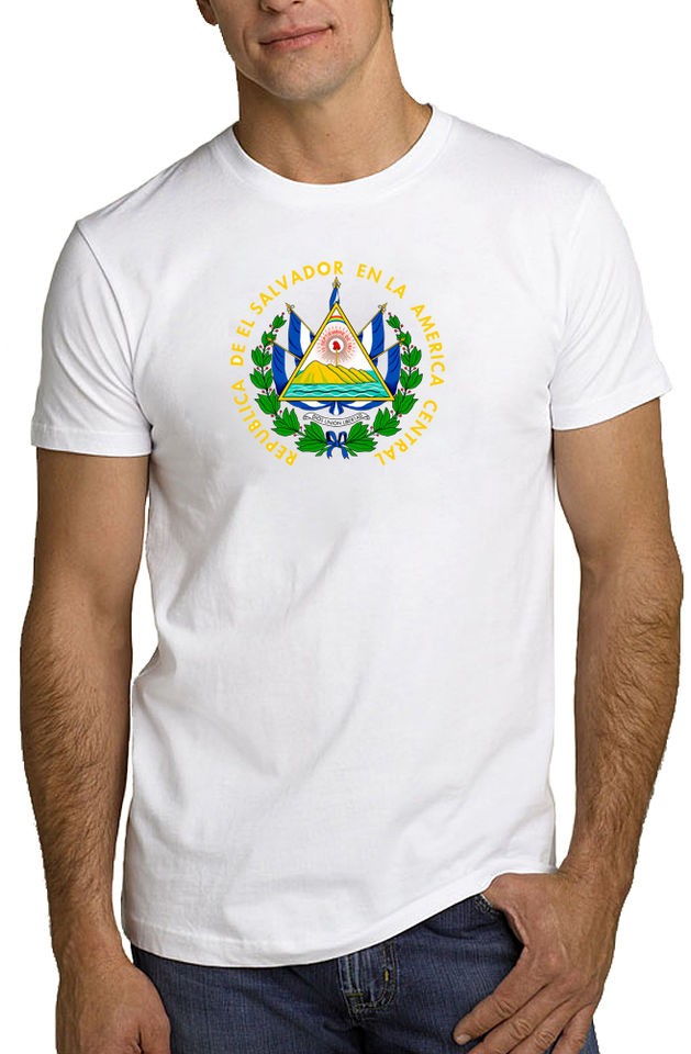 El Salvador Coat of Arms T Shirt Tee *ALL SIZES & NEW*