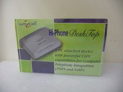 Way2Call TAPI Serial RS 232 Hi Phone Desktop Telephony Voice Modem