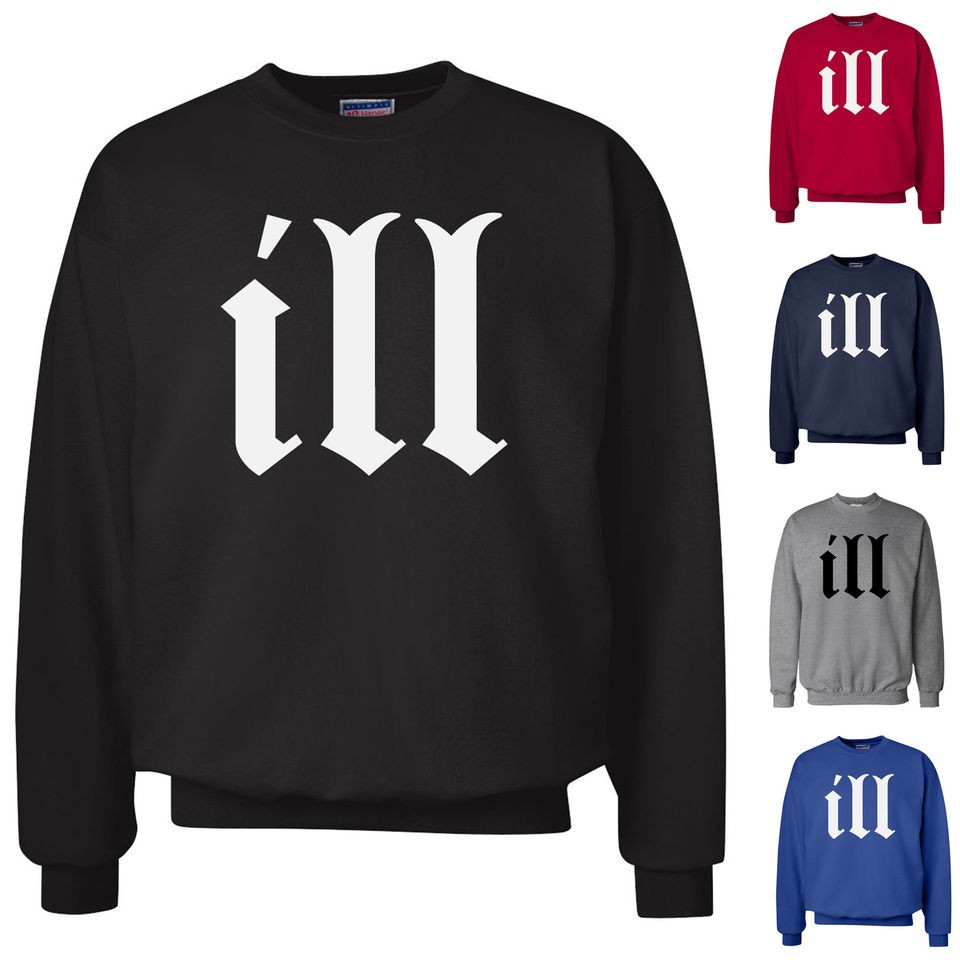 ILL Crewneck Sweatshirt *5 COLORS S 3XL* ILLEST ILLmatic Nas VW JDM 