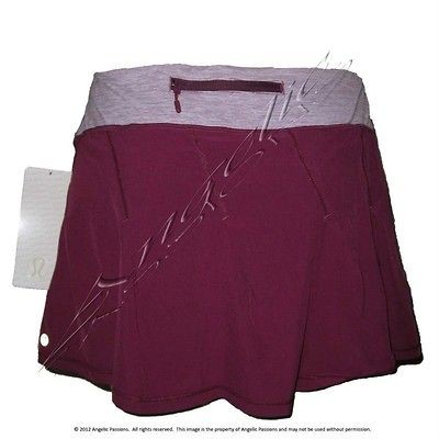 LULULEMON NWT TAKE FLIGHT SKIRT DEWBERRY 2 RARE LULU LEMON