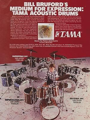 1985 TAMA ARTSTAR SUPERSTAR SWINGSTAR IMPERIALSTAR BILL BRUFORD DRUM 