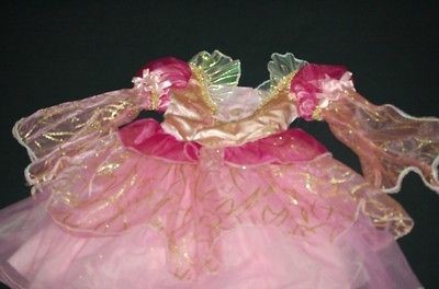 GIRLS GORGEOUS BARBIE COSTUME GLITTER SEQUIN DRESS~Size Child 4 5 6X 