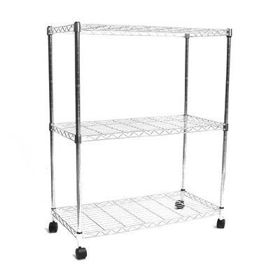   Rack Organize Mobile 3 Shelf Storage System Closet Organizer Free Ship