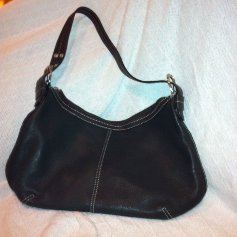Tig & Co. Tignanello Black Genuine Leather Handbag
