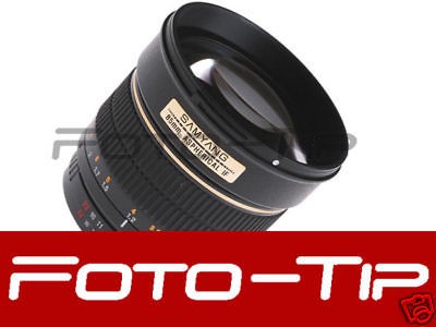 Bower SLY85P High Speed Mid Range 85mm f/1.4 Telephoto Lens for Pentax