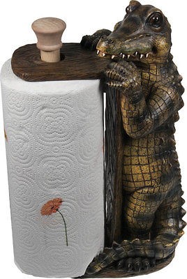 Alligator Paper Towel Holder CABIN Home DECOR, also Deer, Lab,Horse 