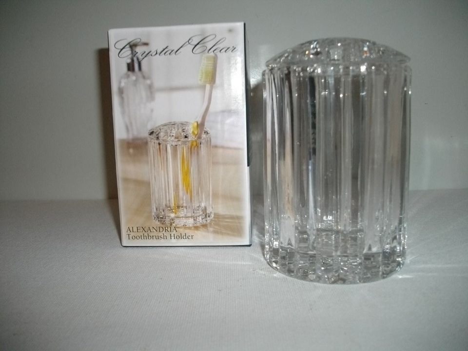 glass toothbrush holder