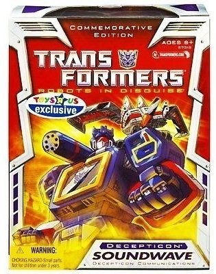   SOUNDWAVE & LASERBEAK COMMEMORATIVE REISSUE TOYS R US TRUS MISB NEW