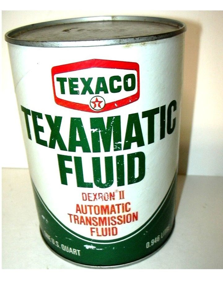 vintage texaco texamatic transmission fluid fiber can full expedited 