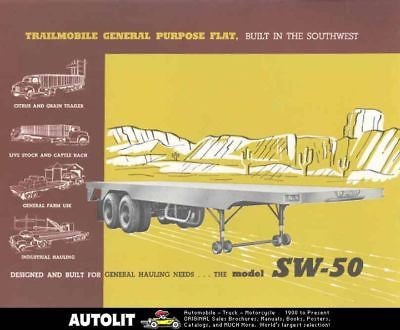 1956 Trailmobile Flat & Cattle Truck Trailer Brochure