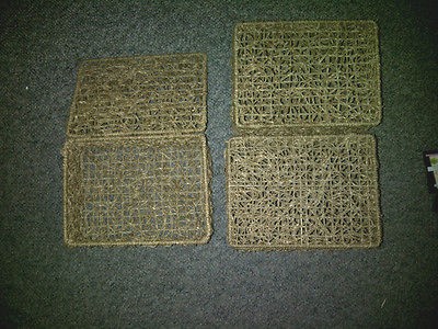 New Storage Sea Grass Baskets with lids x3 Woven Twine