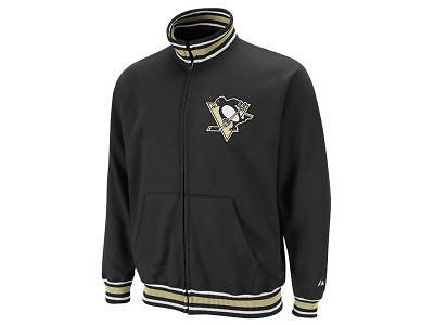 MAJESTIC NHL TOP SHELF FULL ZIP HOCKEY TRACK JACKET   PITTSBURGH 