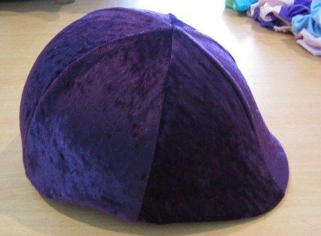 Horse Riding Helmet Cover Purple Velvet AUSTRALIAN MADE Your choice of 