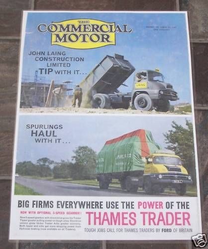 THAMES TRADER TRUCK   laminated poster print