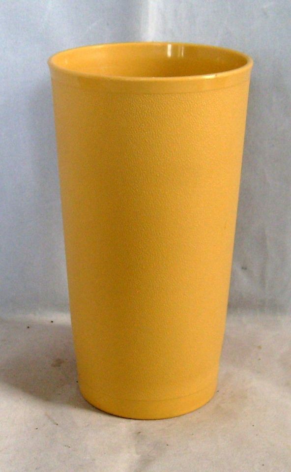 1960s Mustard Yellow Tupperware 12oz Water Tumbler