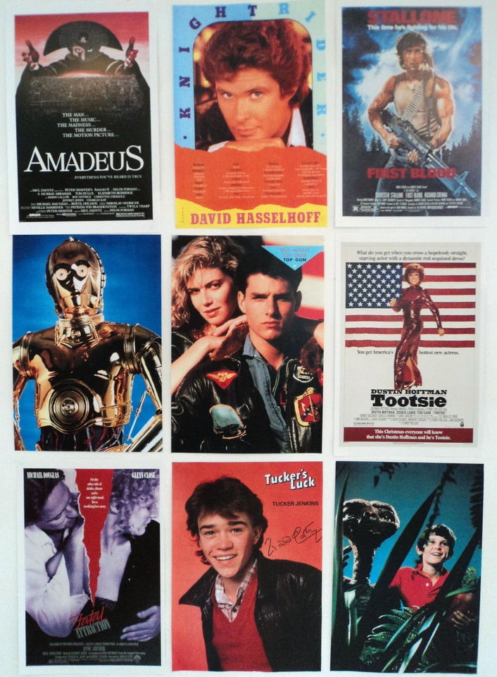 80s Party Decoration   10 x A4 80s Film and TV Posters