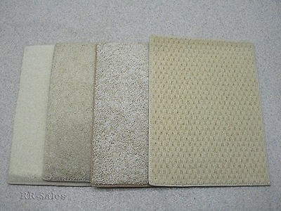 Lot 4 Carpet Remnant Sample Rug Car Floor Mat Day Care Crafts 13 3/4 