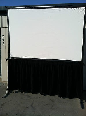 Draper Cinefold 5 x 71/2 Fast Fold Portable Projection Screen w Legs 