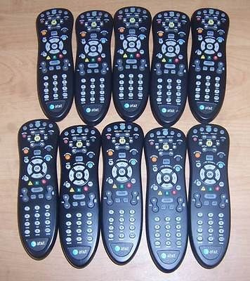 TEN 10 AT&T IR U verse Uverse Universal Remote Controls BLACK