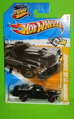   NEW MODELS #49 CUSTOM 71 EL CAMINO   BLACK WITH TWIN JET ENGINE