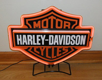 harley davidson neon sign in Collectibles