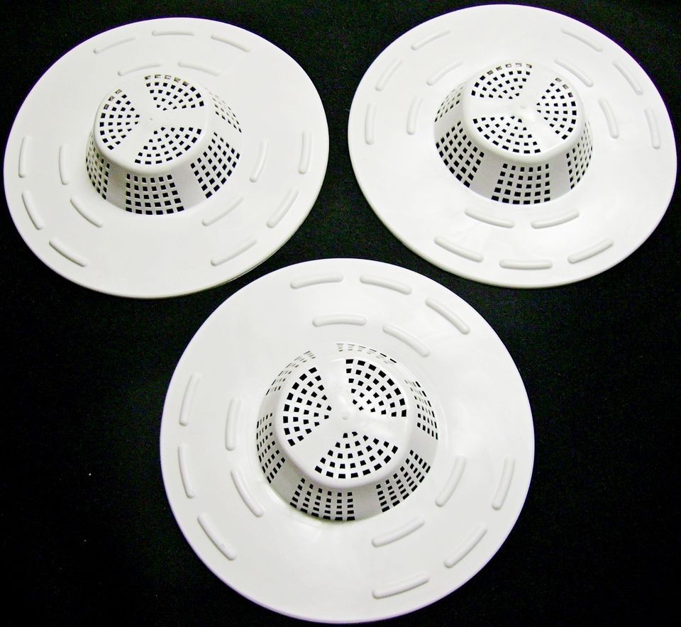 LOT OF 3 HAIR SNARE TRAP DRAIN SINK STRAINER BATHTUB SHOWER SCREEN 