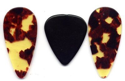 TWO HERCO TORTOISE SHELL CELLULOID UKULELE GUITAR PICKS