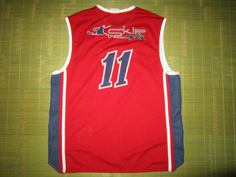 AND One 1 Jersey Vintage sz XL Snapback Swingman Skip 2 My Lou Red #11 