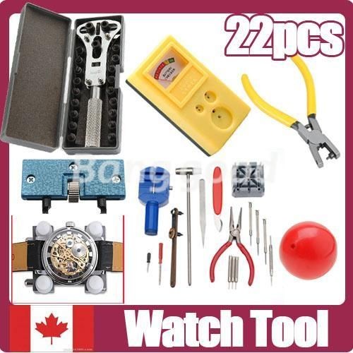 Lot 22pcs Deluxe Watch Band Link Remover Case Opener Ball Repair Tools