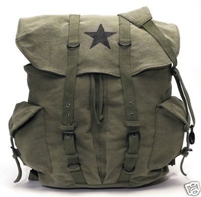 VINTAGE STAR BACKPACK NEW SCHOOL COLLEGE RUCKSACK