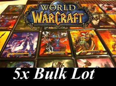 5x WORLD OF WARCRAFT Guaranteed LOOT Card Lot + Free Booster Spectral 