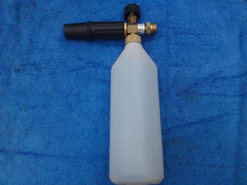 CAR WASH KARCHER 22MM MALE SNOW FOAM LANCE BOTTLE 1LTRS