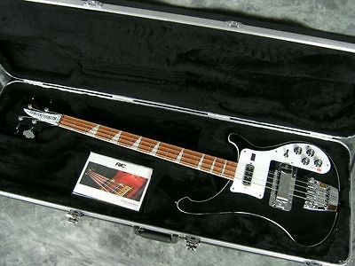 NEW 2010 RICKENBACKER 4003 JETGLO 4 STRING BASS WITH CASE BLACK RIC JG