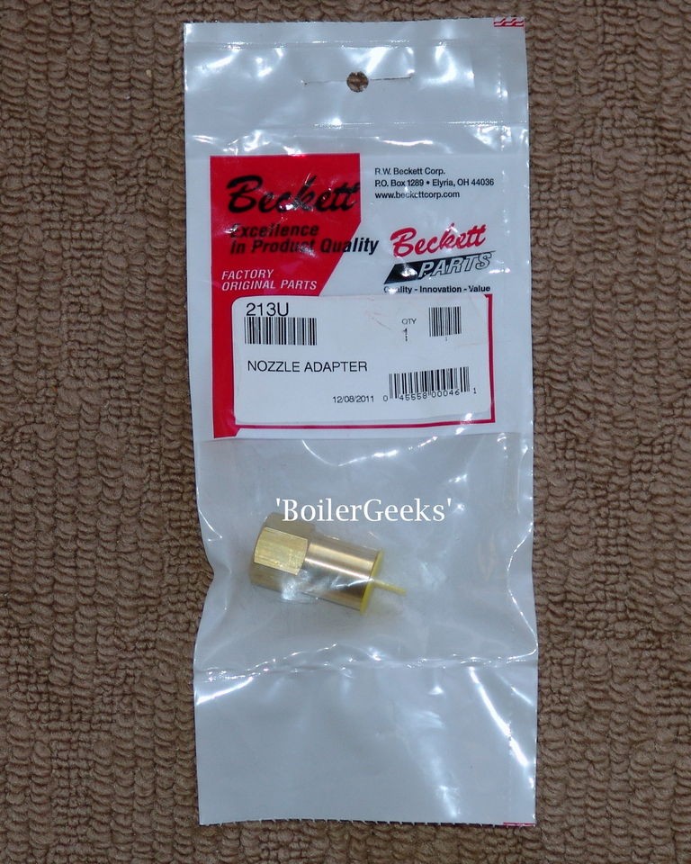 Beckett part #213U   Oil Burner Nozzle Adapter