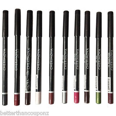   CHERIMOYA WOODEN EYE & LIP PENCIL WATERPROOF LINER   PICK ANY 5 COLORS