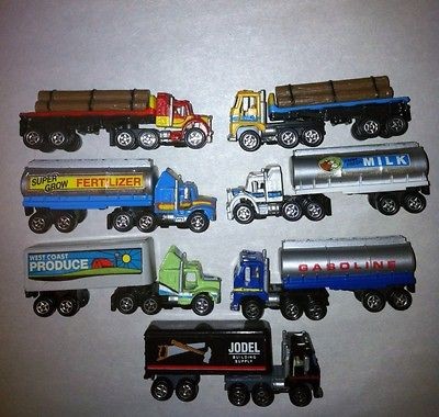   Tractor Trailer Milk Gasoline Produce Fertilizer Logging Hardware