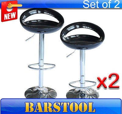 Home Black Pub Bar Stools Modern Adjustment Swivel Counter Barstool 