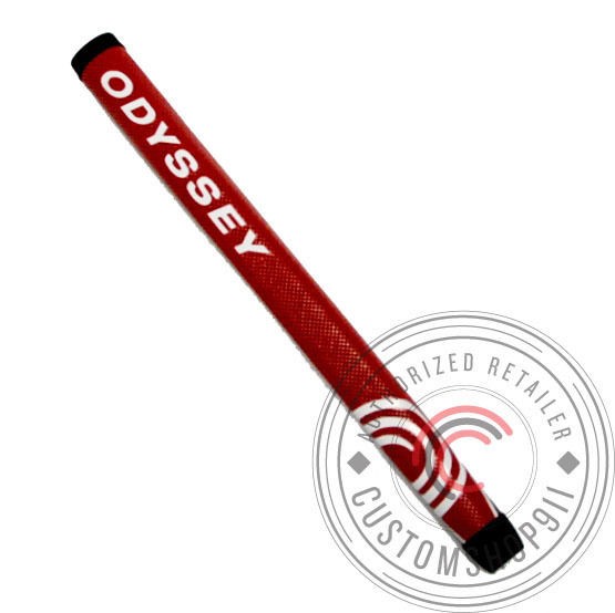 New Odyssey White Hot XG Standard Black and Red Golf Putter Grip