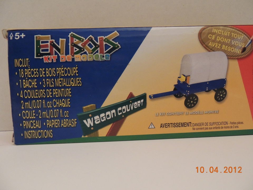 NEW WOOD MODEL KIT COVERED WAGON