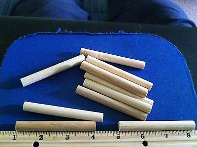 One Dozen 4 Wooden Dowels/Axles/Wood Crafts/Turnings/Craft Supplies