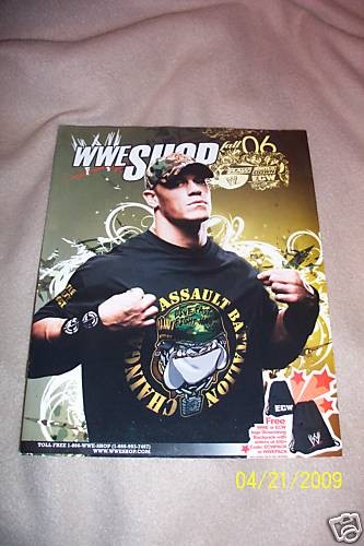 WWE SHOP Wrestling Catalog John Cena Fall 2006 RARE