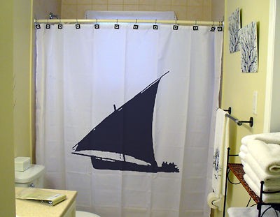 SHOWER CURTAIN boat Dhow Arab sailing vessel ship sail