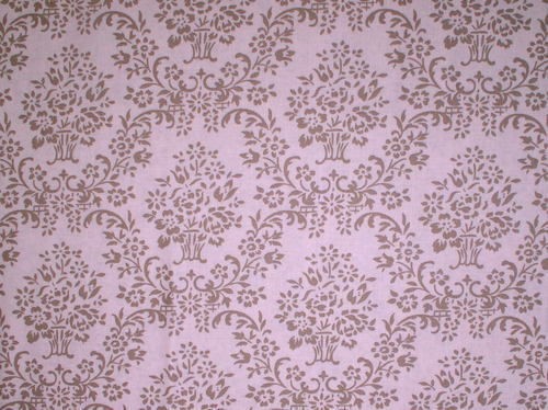 SALE 1/2 Yard Cottage Chic & Shabby House Wallpaper