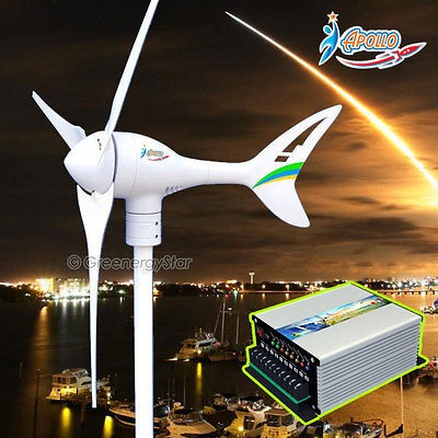 Apollo 550 W Watt 12 V DC (3Blades) Wind Turbine Generator +Controller