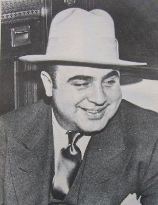   CHICAGO CRIME BOSS PHOTO AL CAPONE ALCATRAZ ILLEGAL WHISKEY GAMBLING