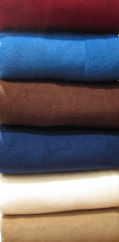 Sofa / Bed Fleece Throw & Blanket 6 Colours & 3 Sizes