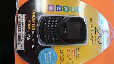 H2O Wireless Alcatel OT 355A in Grey NEW Cell Phone Cheap