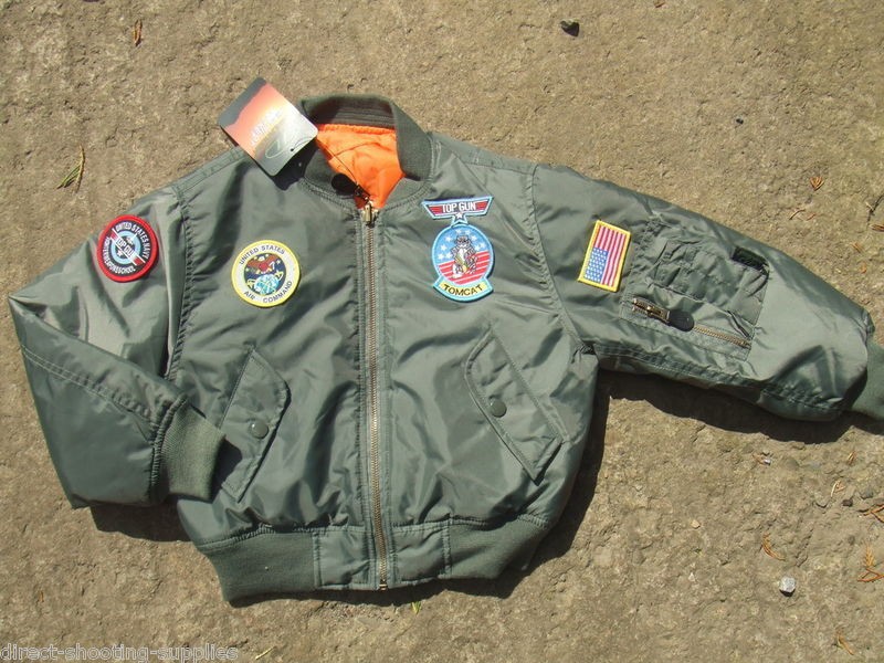 US Air Force USAF Childs Childrens Kids Childs Top Gun MA1 Flight 