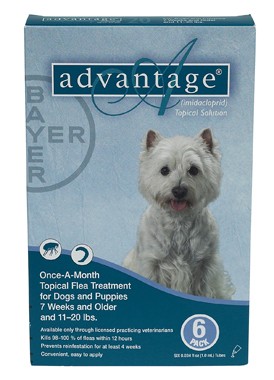 Month Advantage Flea and lice treatment dogs 11 20lbs