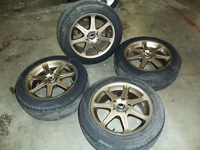 Used JDM 16x7J Wheels Bridgestone 205/55R16 89V Tires B18C Type R 